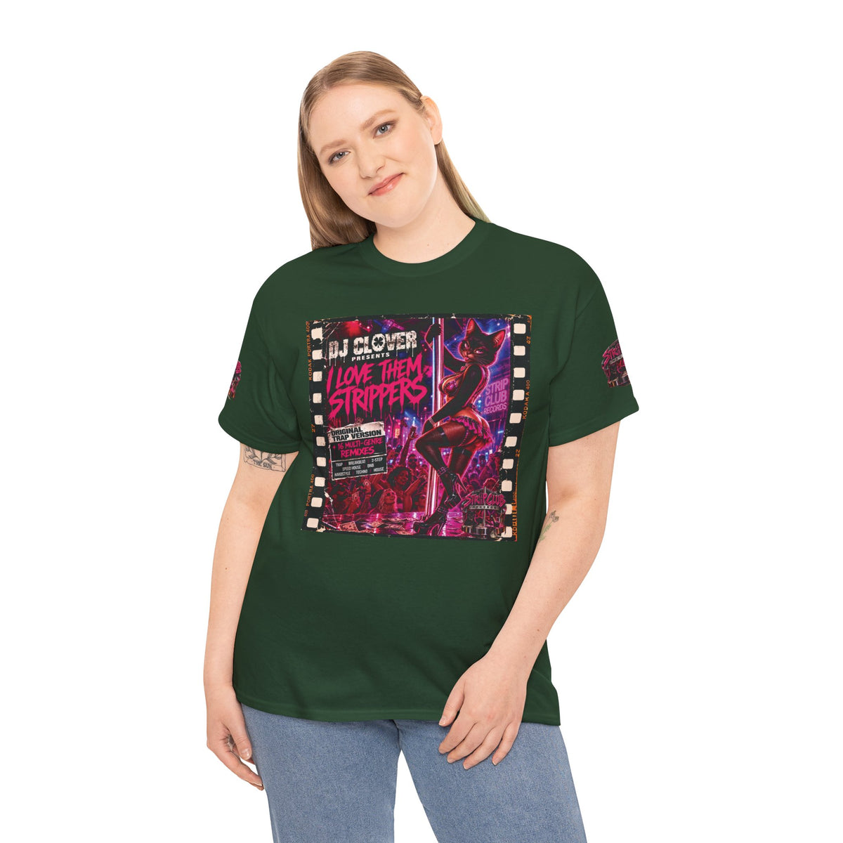 DJ Clover Presents “I Love Them Strippers” - Strip Club Records Official Album T-Shirt