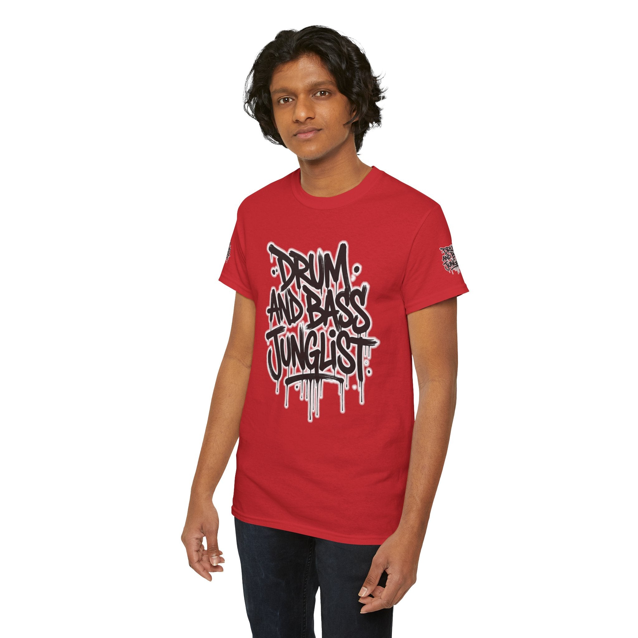Junglist Militia™ Since 1996 | Drum & Bass Junglist Graffiti Gildan Premium Cotton T-Shirt | NeuroDemonic Records Official Streetwear | 10 Colors