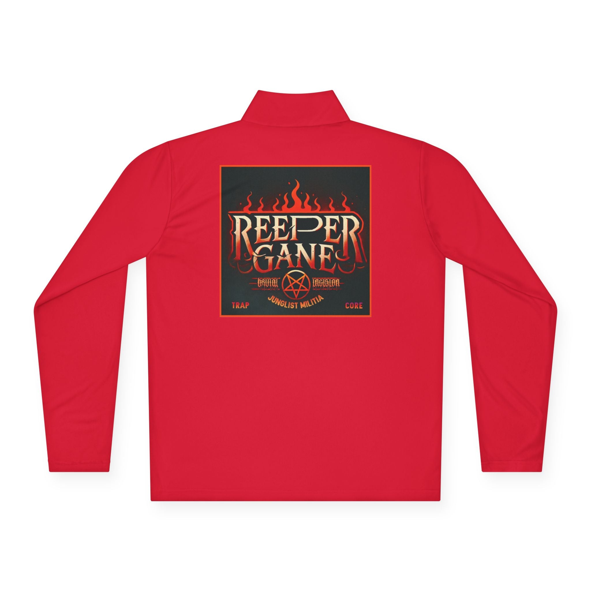 REEPER GANE Unisex Quarter-Zip Pullover JUNGLIST MILITIA
