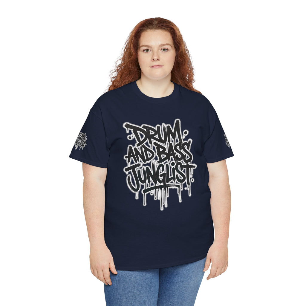 Junglist Militia™ Since 1996 | Drum & Bass Junglist Graffiti Gildan Premium Cotton T-Shirt | NeuroDemonic Records Official Streetwear | 10 Colors