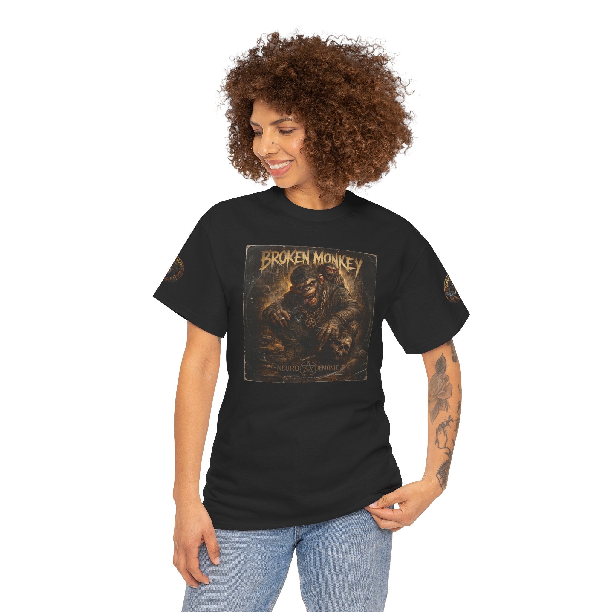 BROKEN MONKEY Vintage Heavyweight - Drum & Bass T-Shirt
