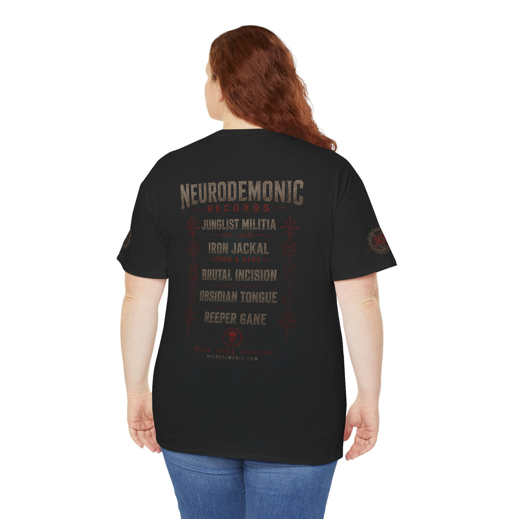 NeuroDemonic Records™ Premium Gildan Cotton T-Shirt – Gargoyle Demon Tour Edition