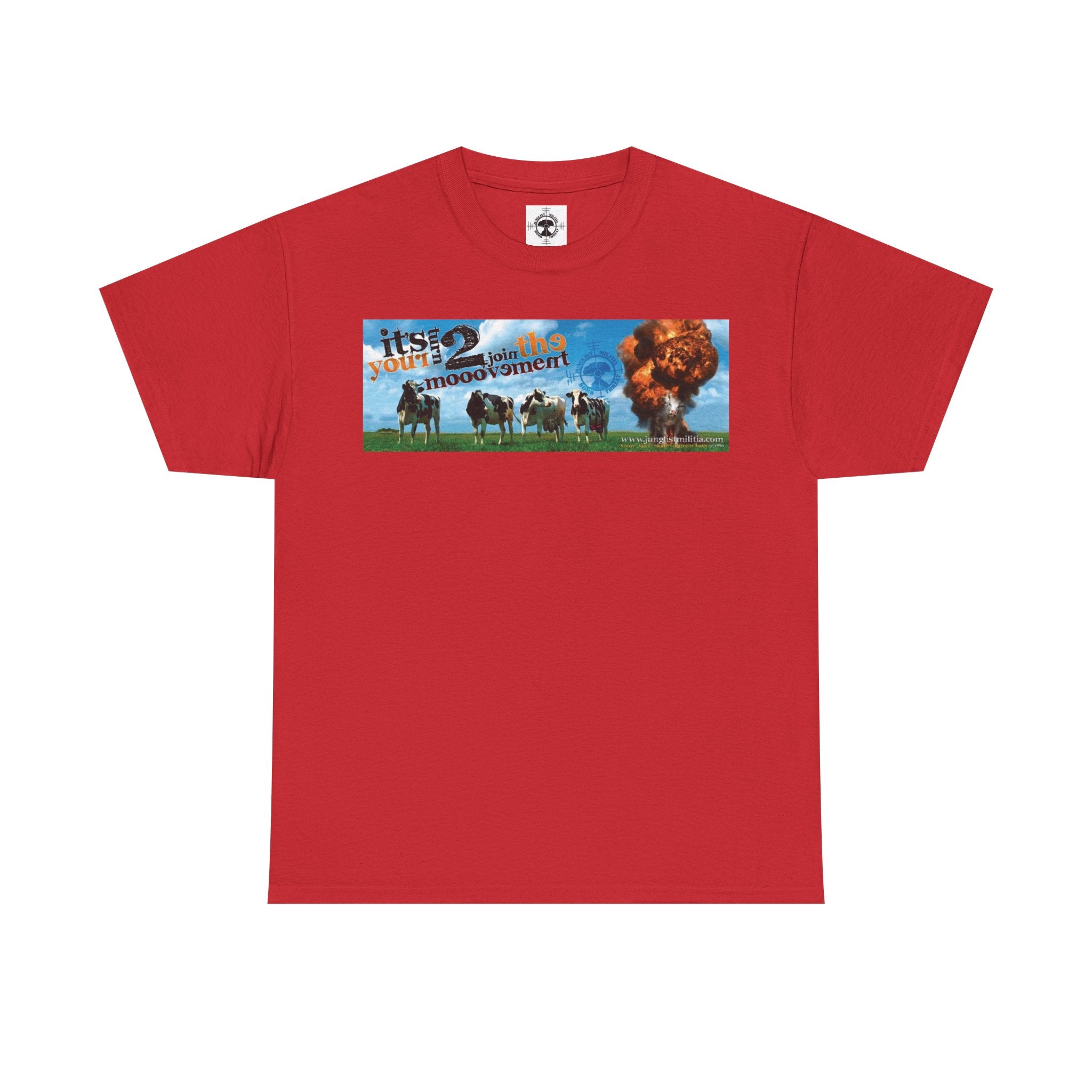 Cow Bombs Junglist Militia Bomb Threat 1st Gen Logo - Unisex T shirts - Junglist Militia Since 1996