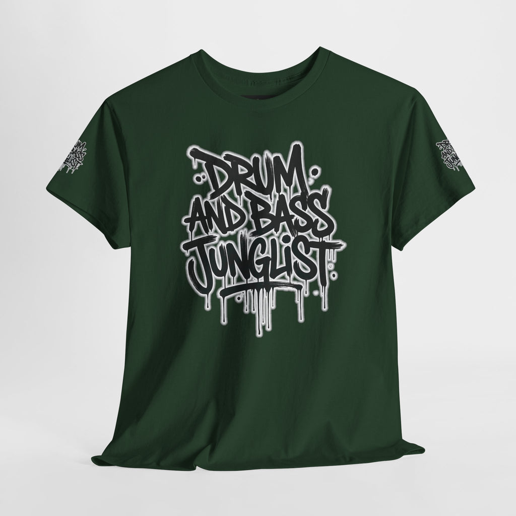 Junglist Militia™ Since 1996 | Drum & Bass Junglist Graffiti Gildan Premium Cotton T-Shirt | NeuroDemonic Records Official Streetwear | 10 Colors