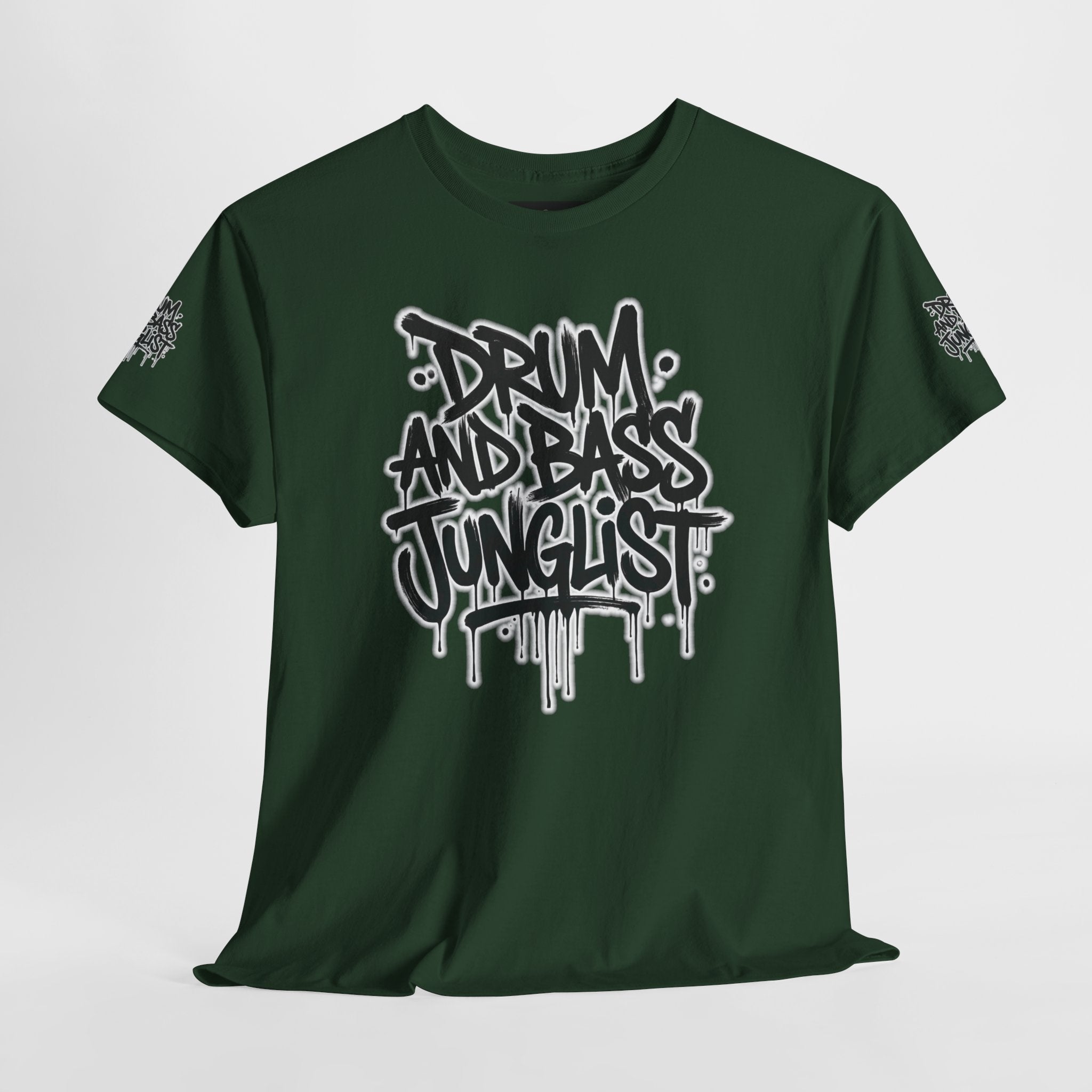 Junglist Militia™ Since 1996 | Drum & Bass Junglist Graffiti Gildan Premium Cotton T-Shirt | NeuroDemonic Records Official Streetwear | 10 Colors