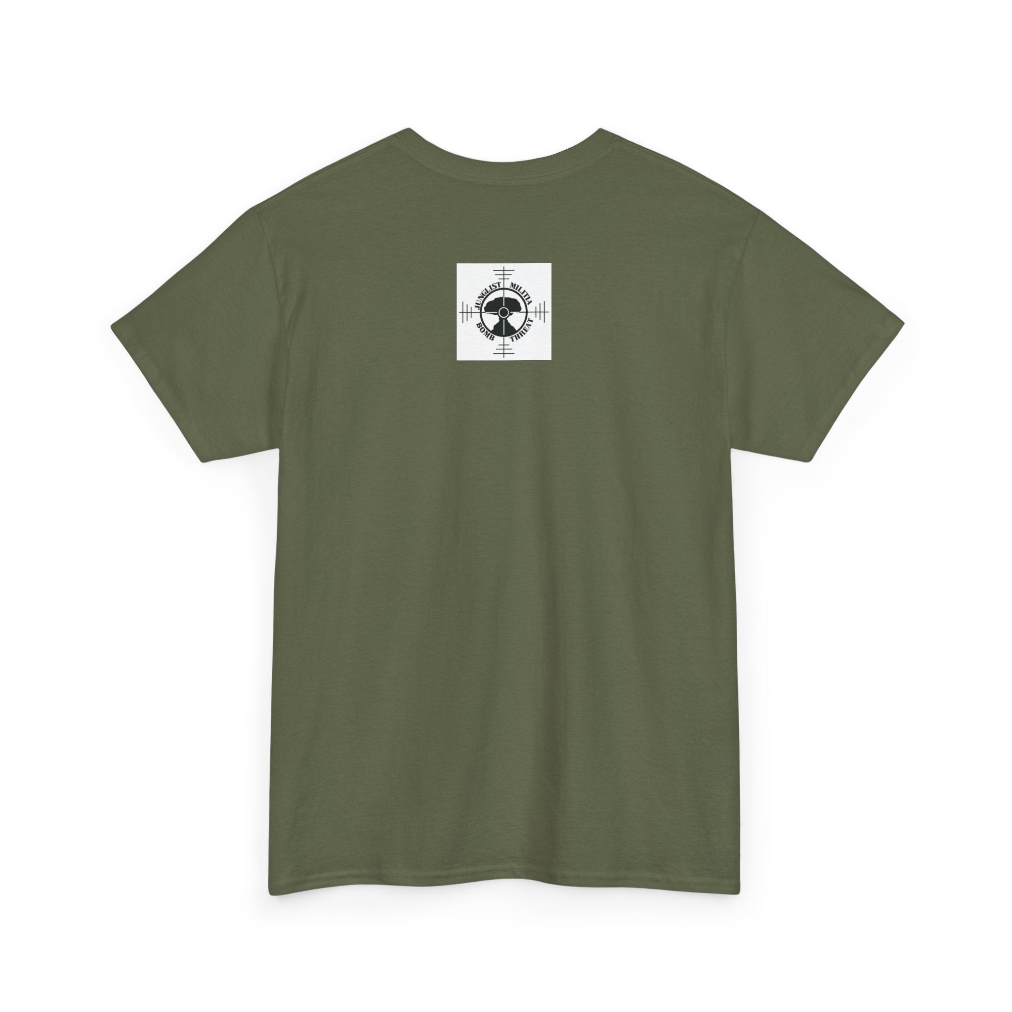 Fuck Terrorism 1st gen. Bomb Threat Logo - Unisex Heavy Cotton Tee - Junglist Militia Since 1996