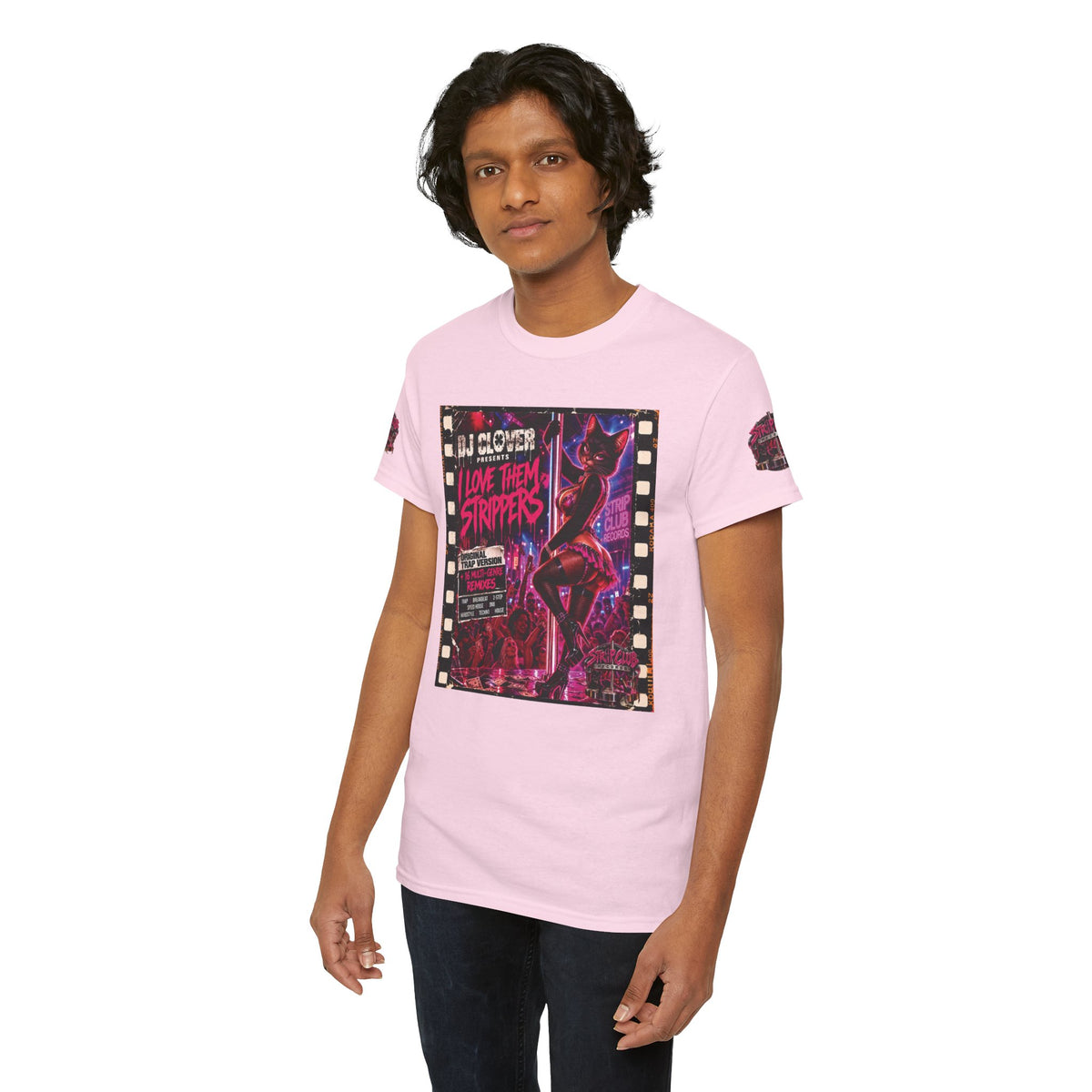 DJ Clover Presents “I Love Them Strippers” - Strip Club Records Official Album T-Shirt