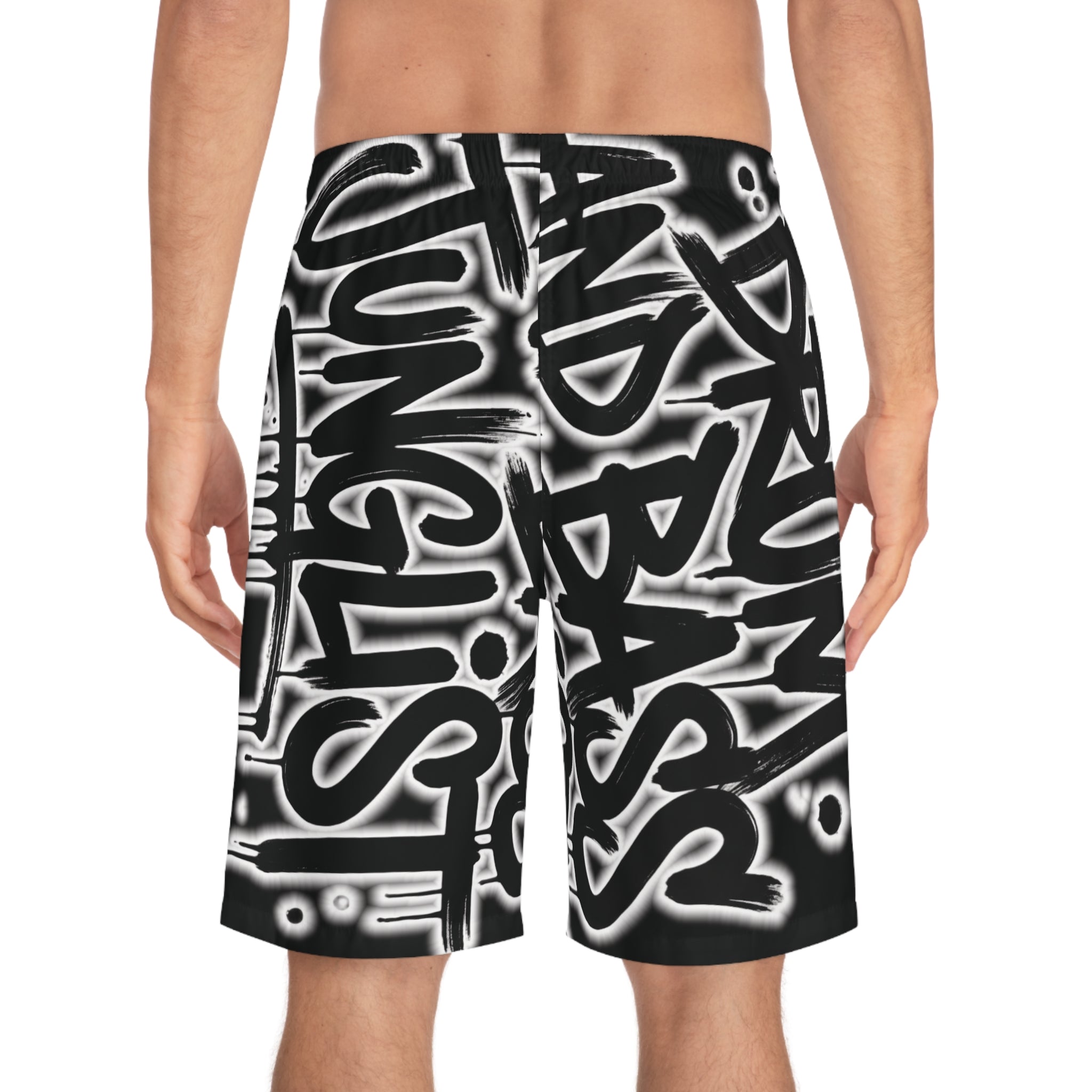 Drum & Bass Junglist Premium Board Shorts – NeuroDemonic Streetwear Edition