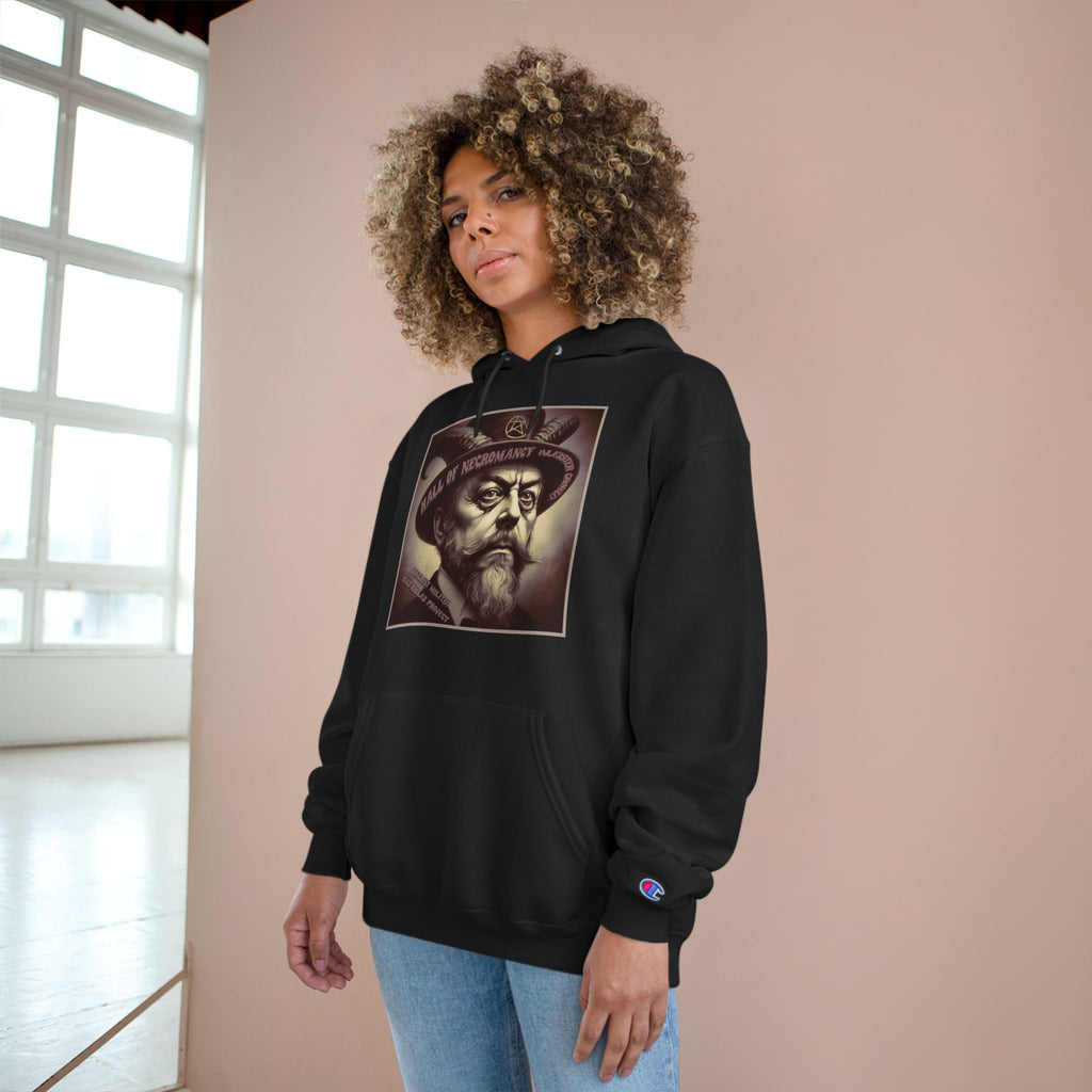 Champion Hoodie-Hall of Necromancy-Aleister Crowley-JUNGLIST MILITIA-KULT KILLAZ PROJECT