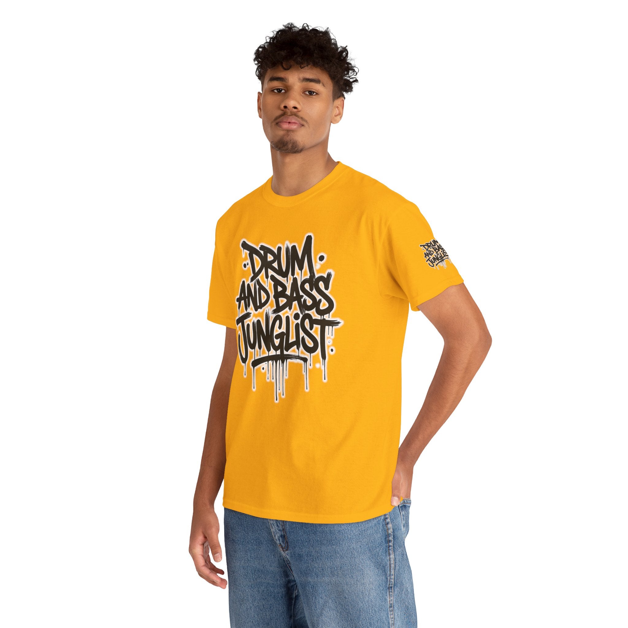 Junglist Militia™ Since 1996 | Drum & Bass Junglist Graffiti Gildan Premium Cotton T-Shirt | NeuroDemonic Records Official Streetwear | 10 Colors