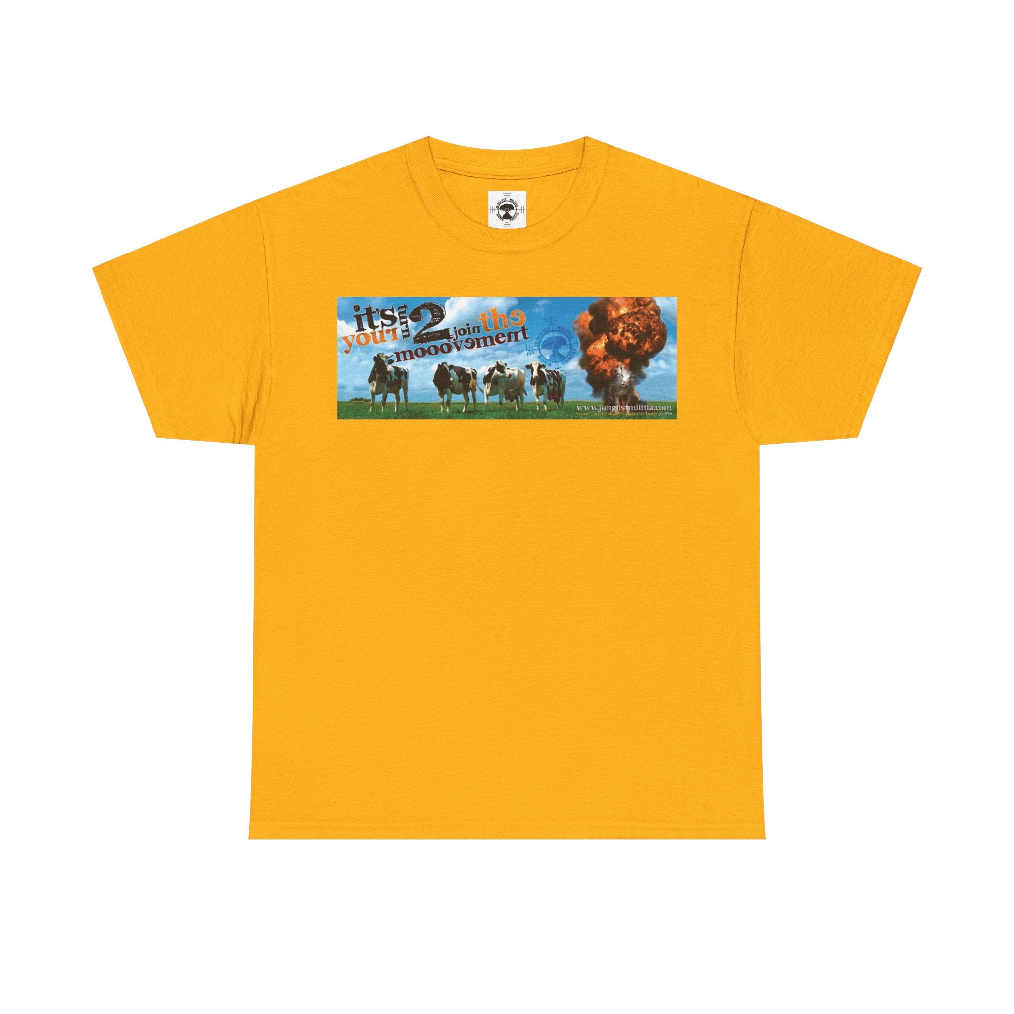 Cow Bombs Junglist Militia Bomb Threat 1st Gen Logo - Unisex T shirts - Junglist Militia Since 1996