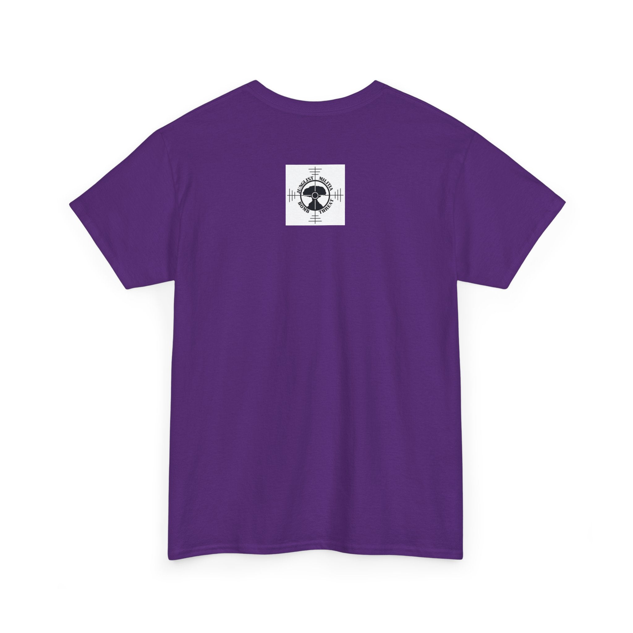 Fuck Terrorism 1st gen. Bomb Threat Logo - Unisex Heavy Cotton Tee - Junglist Militia Since 1996