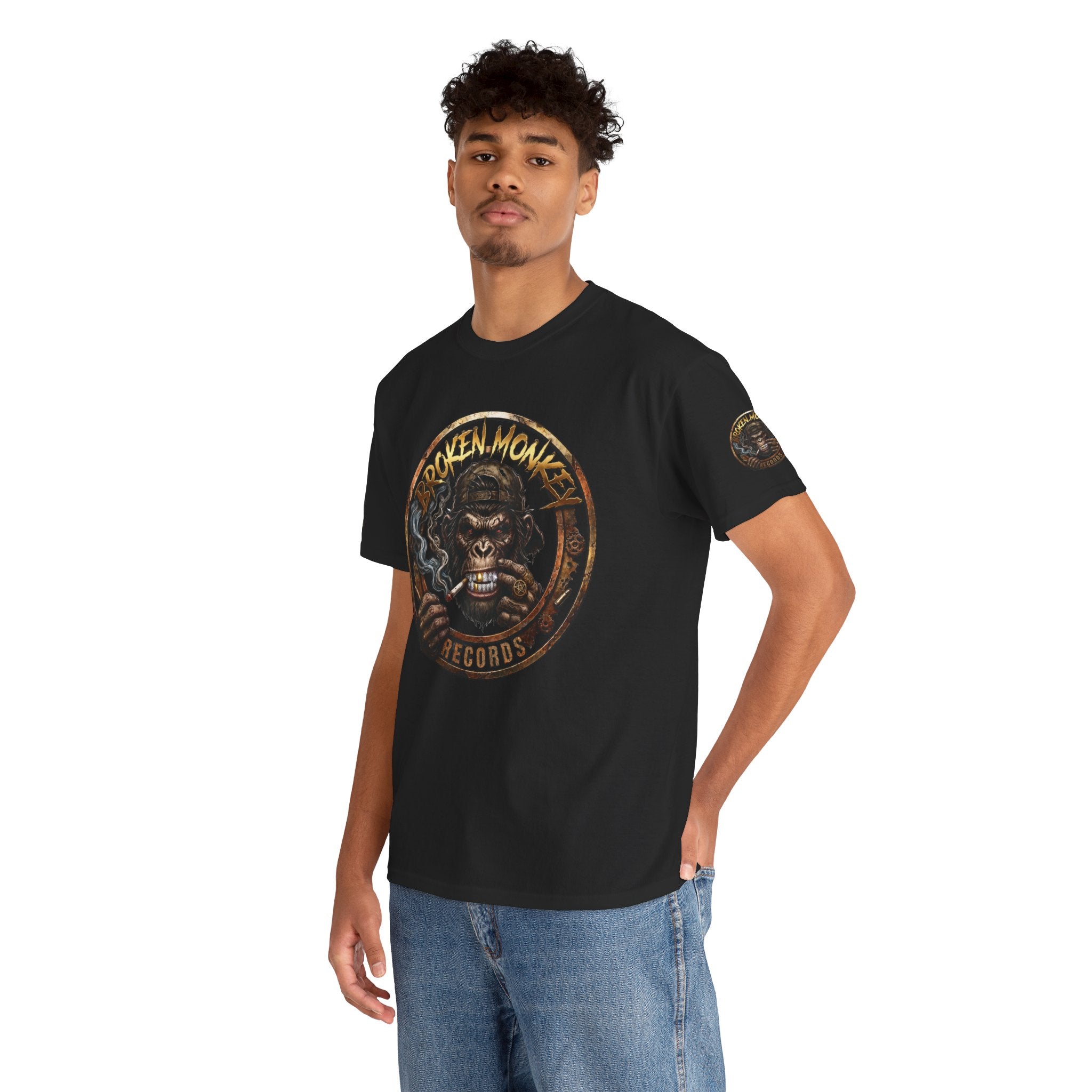 Broken Monkey Records Premium Heavy Drum & Bass T-Shirt | Neurofunk • Jump Up • Jungle • DJ Streetwear