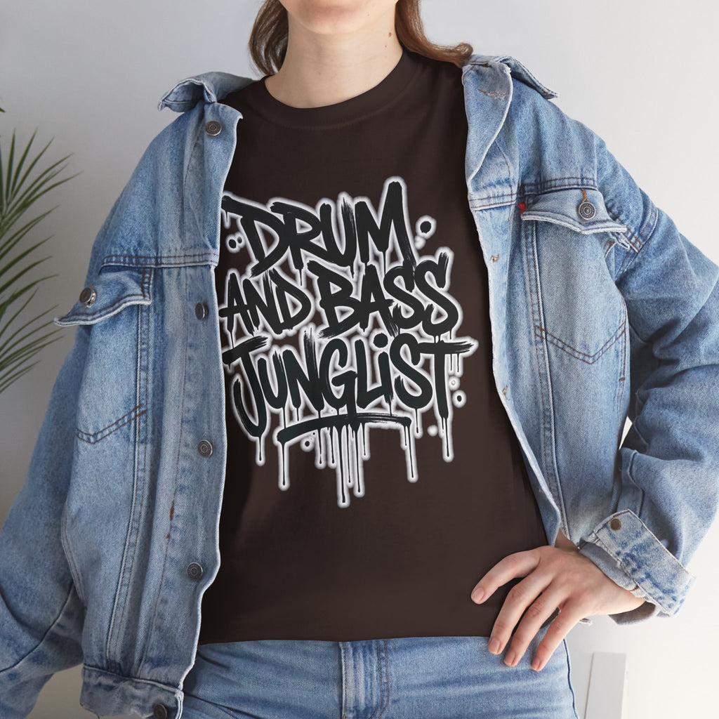 Junglist Militia™ Since 1996 | Drum & Bass Junglist Graffiti Gildan Premium Cotton T-Shirt | NeuroDemonic Records Official Streetwear | 10 Colors
