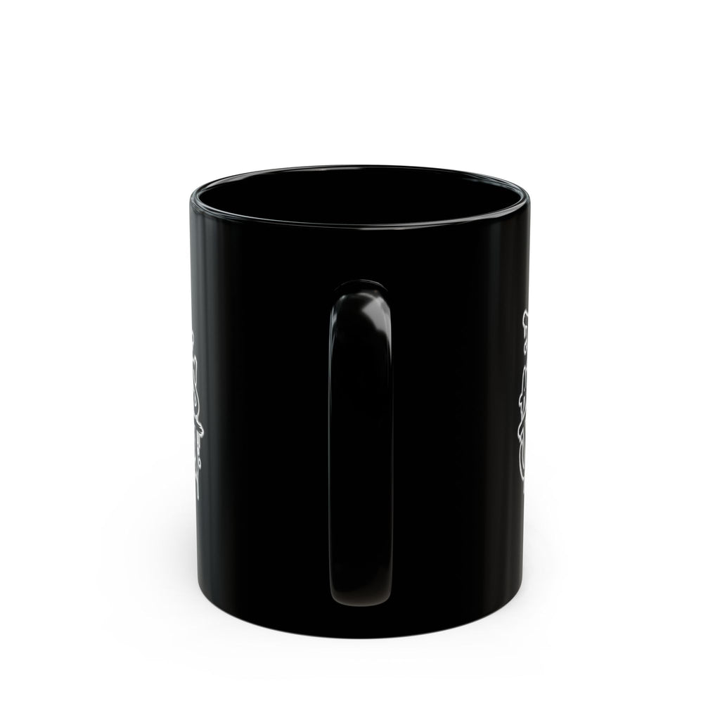 Drum and Bass Junglist Black Coffee Mug – Graffiti Logo | 11oz & 15oz | NeuroDemonic® Official Merchandise
