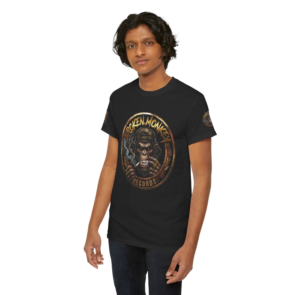 Broken Monkey Records Premium Heavy Drum & Bass T-Shirt | Neurofunk • Jump Up • Jungle • DJ Streetwear