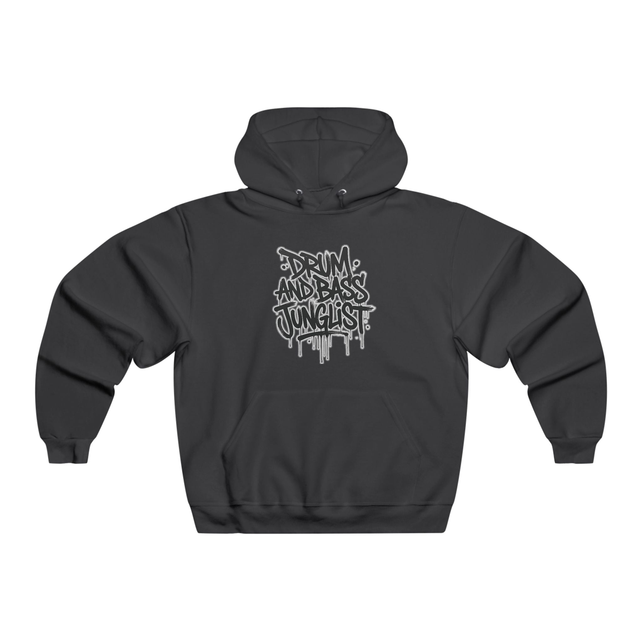 Drum and Bass Junglist™ Graffiti Heavy Blend Hoodie | Front & Back Print | NeuroDemonic® Official Streetwear | Jerseys® | 8 Colors | 8 Sizes