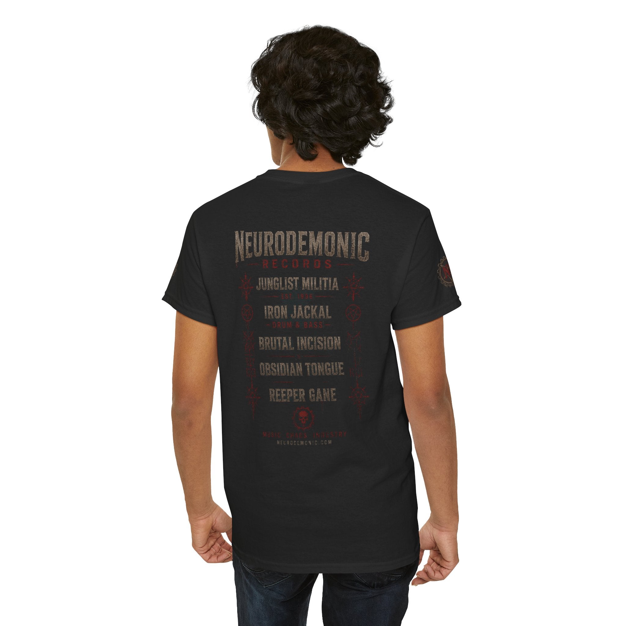 NeuroDemonic Records™ Premium Gildan Cotton T-Shirt – Gargoyle Demon Tour Edition