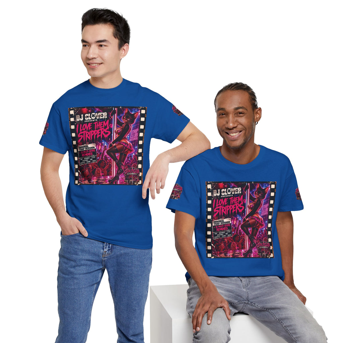 DJ Clover Presents “I Love Them Strippers” - Strip Club Records Official Album T-Shirt