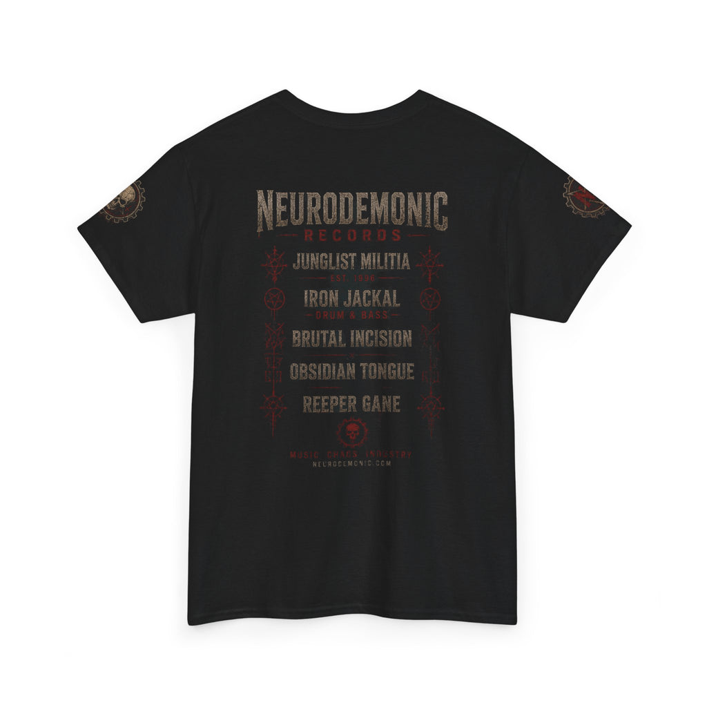 NeuroDemonic Records™ Premium Gildan Cotton T-Shirt – Gargoyle Demon Tour Edition