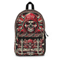 Blood Red Skull-Backpack- Junglist Militia Since 1996 3rd Generation logo