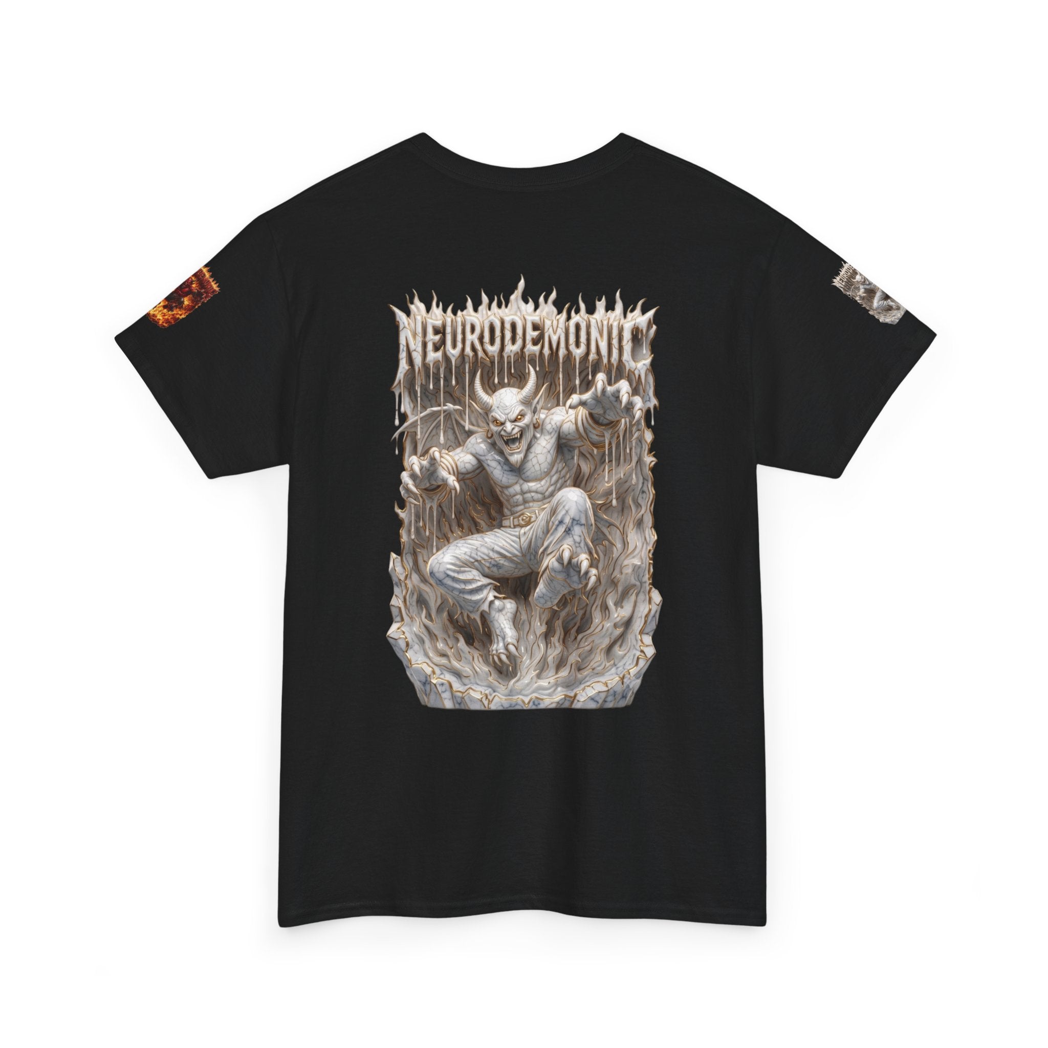 NeuroDemonic® Infernal Demon T-Shirt – Premium Gildan Underground Metal & Drum and Bass Streetwear | Premium Heavy Metal Edition