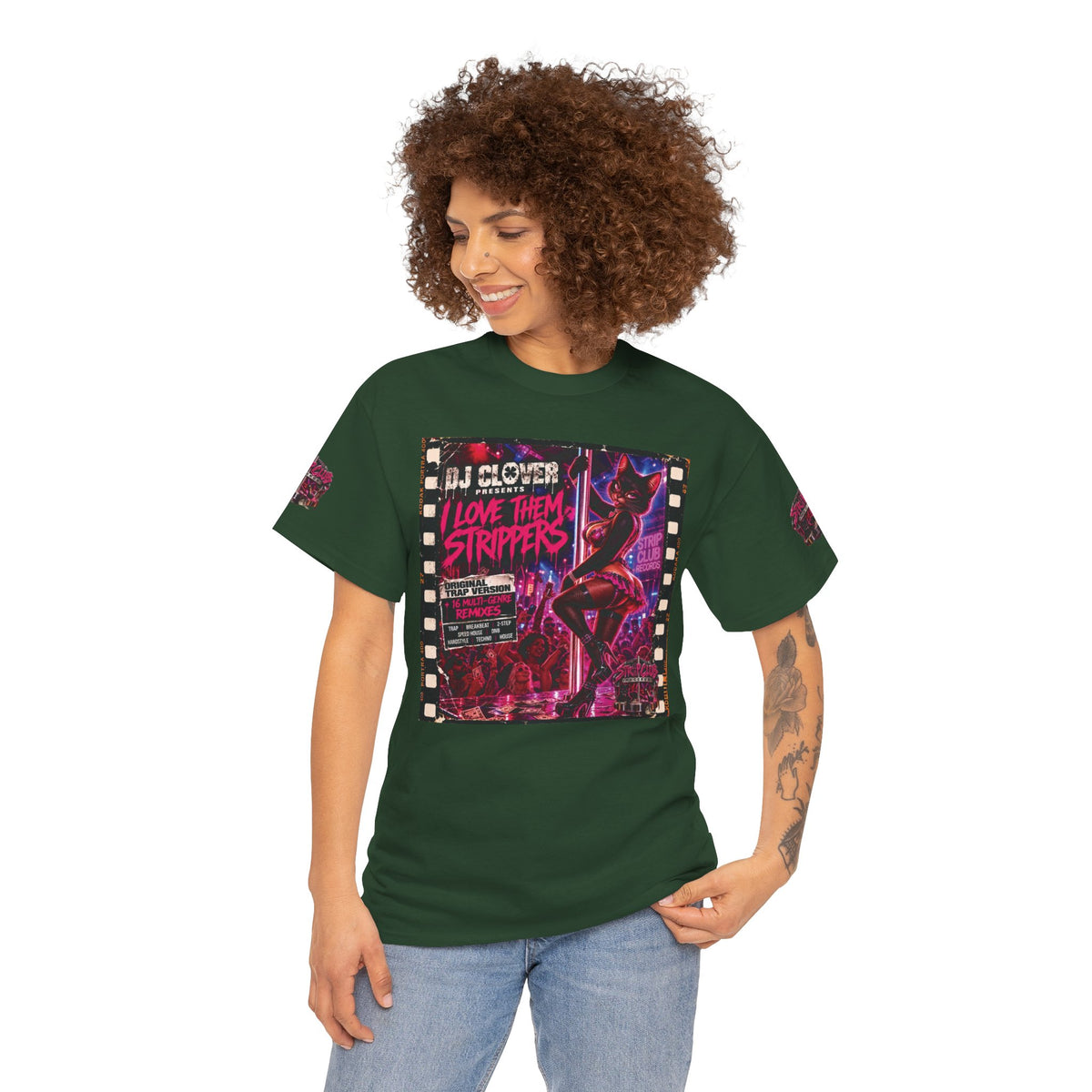 DJ Clover Presents “I Love Them Strippers” - Strip Club Records Official Album T-Shirt