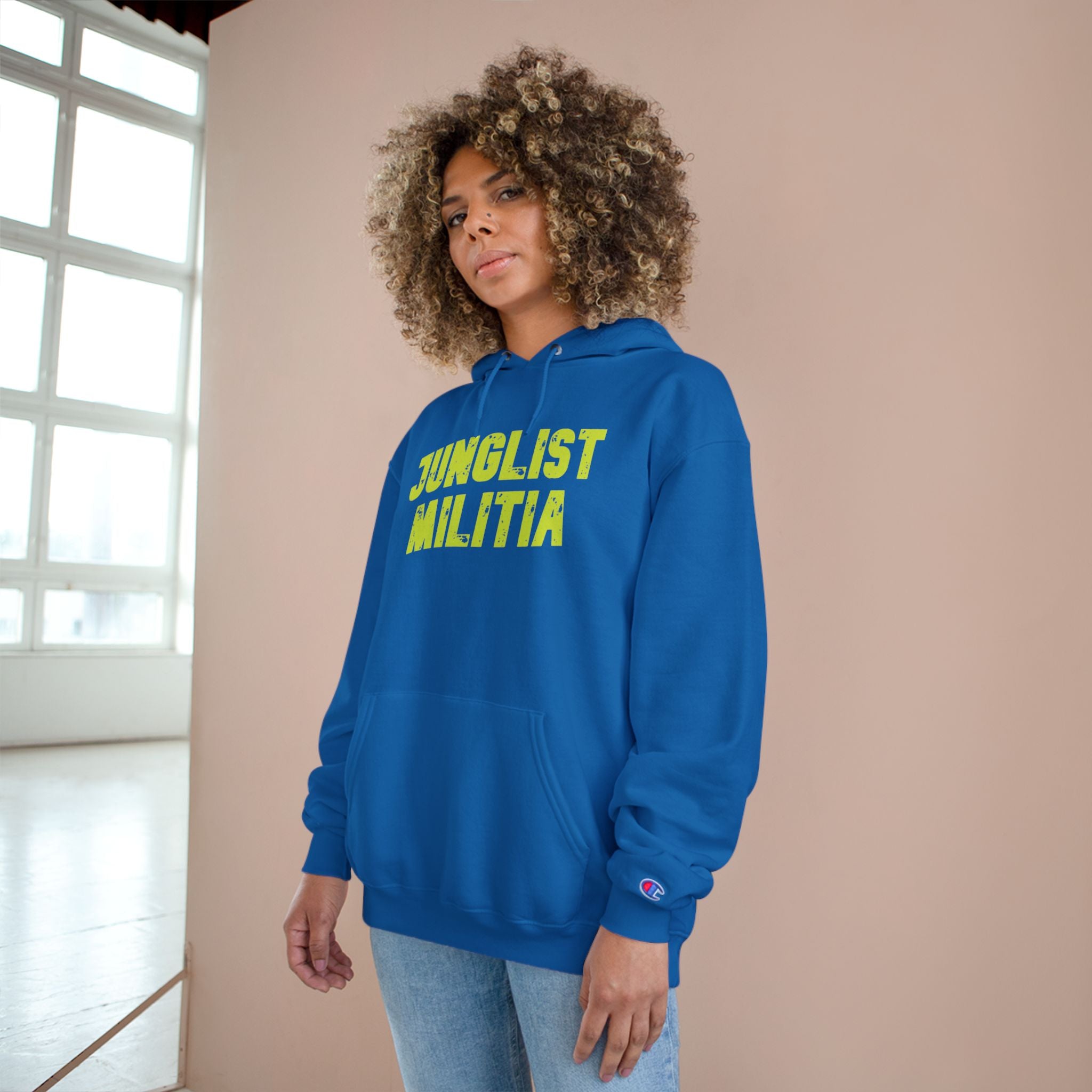 Champion Hoodie- JUNGLIST MILITIA ARMY