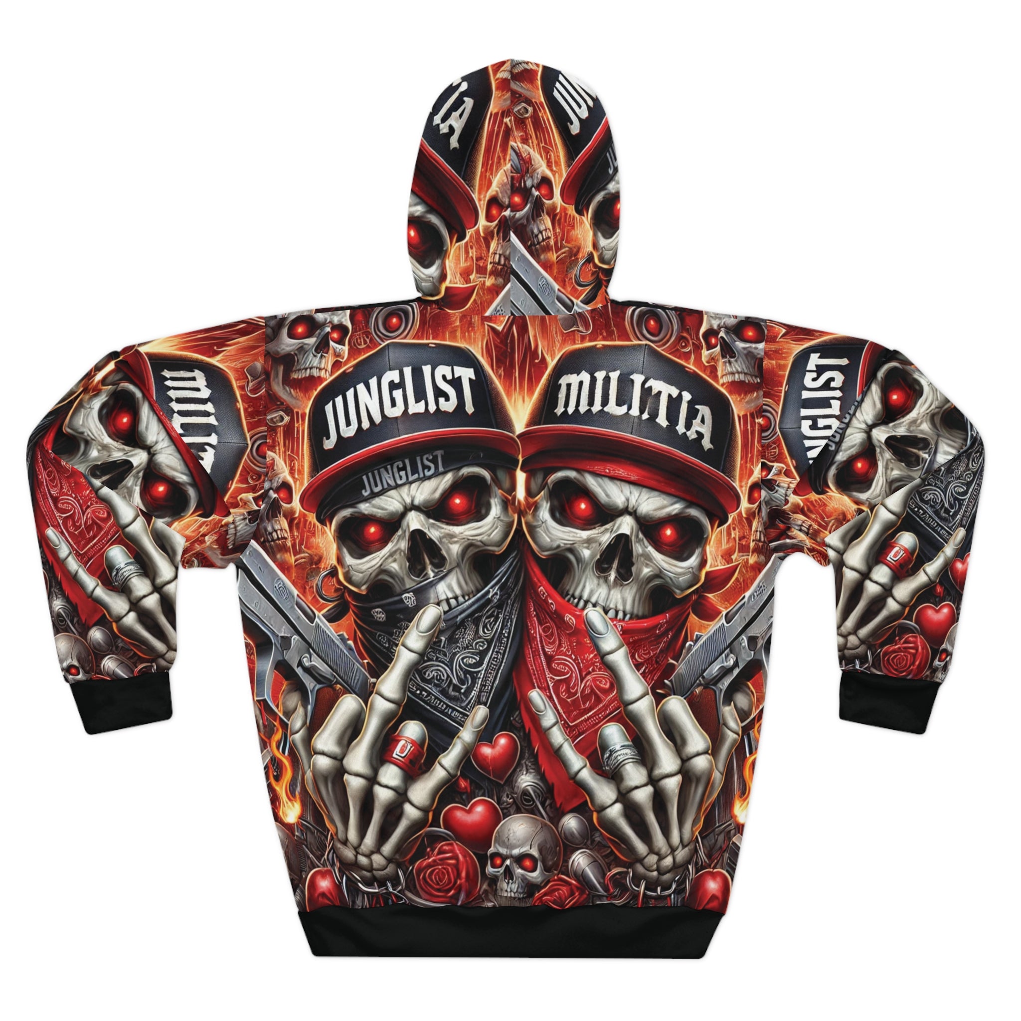 Junglist Militia™ Since 1996 Gangster Edition All-Over Print Hooded Jacket | Limited Edition Streetwear