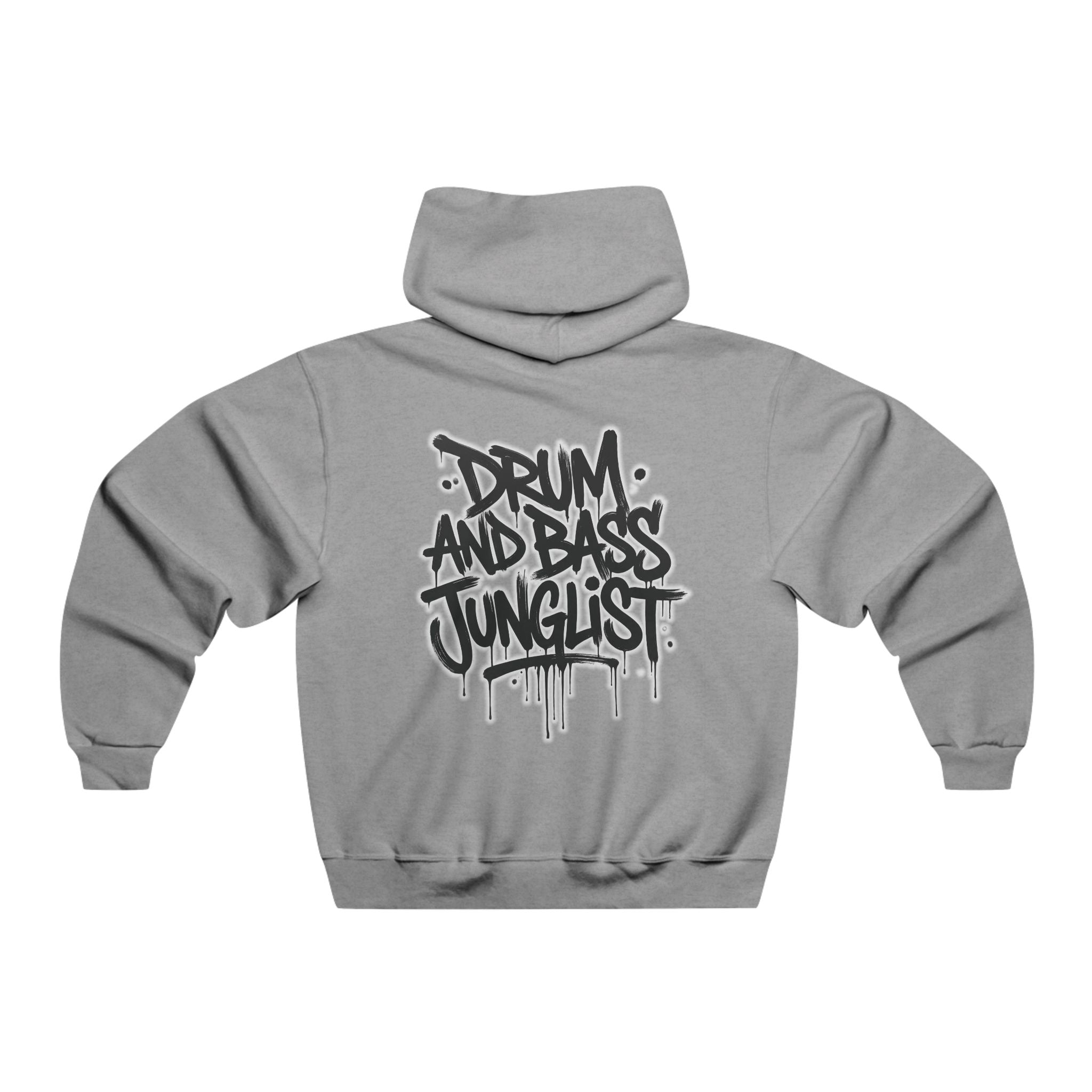 Drum and Bass Junglist™ Graffiti Heavy Blend Hoodie | Front & Back Print | NeuroDemonic® Official Streetwear | Jerseys® | 8 Colors | 8 Sizes