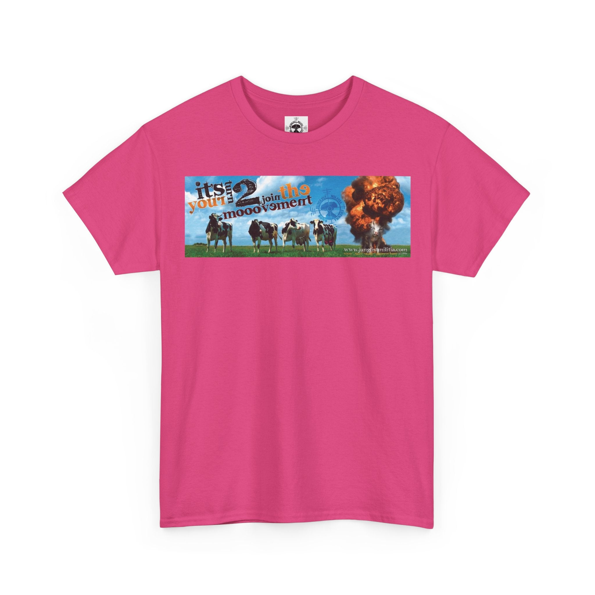 Cow Bombs Junglist Militia Bomb Threat 1st Gen Logo - Unisex T shirts - Junglist Militia Since 1996