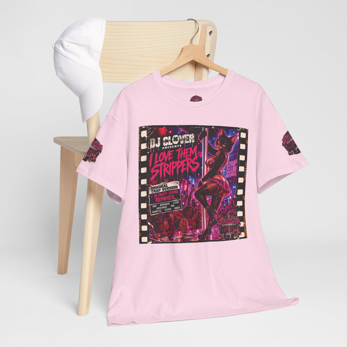 DJ Clover Presents “I Love Them Strippers” - Strip Club Records Official Album T-Shirt
