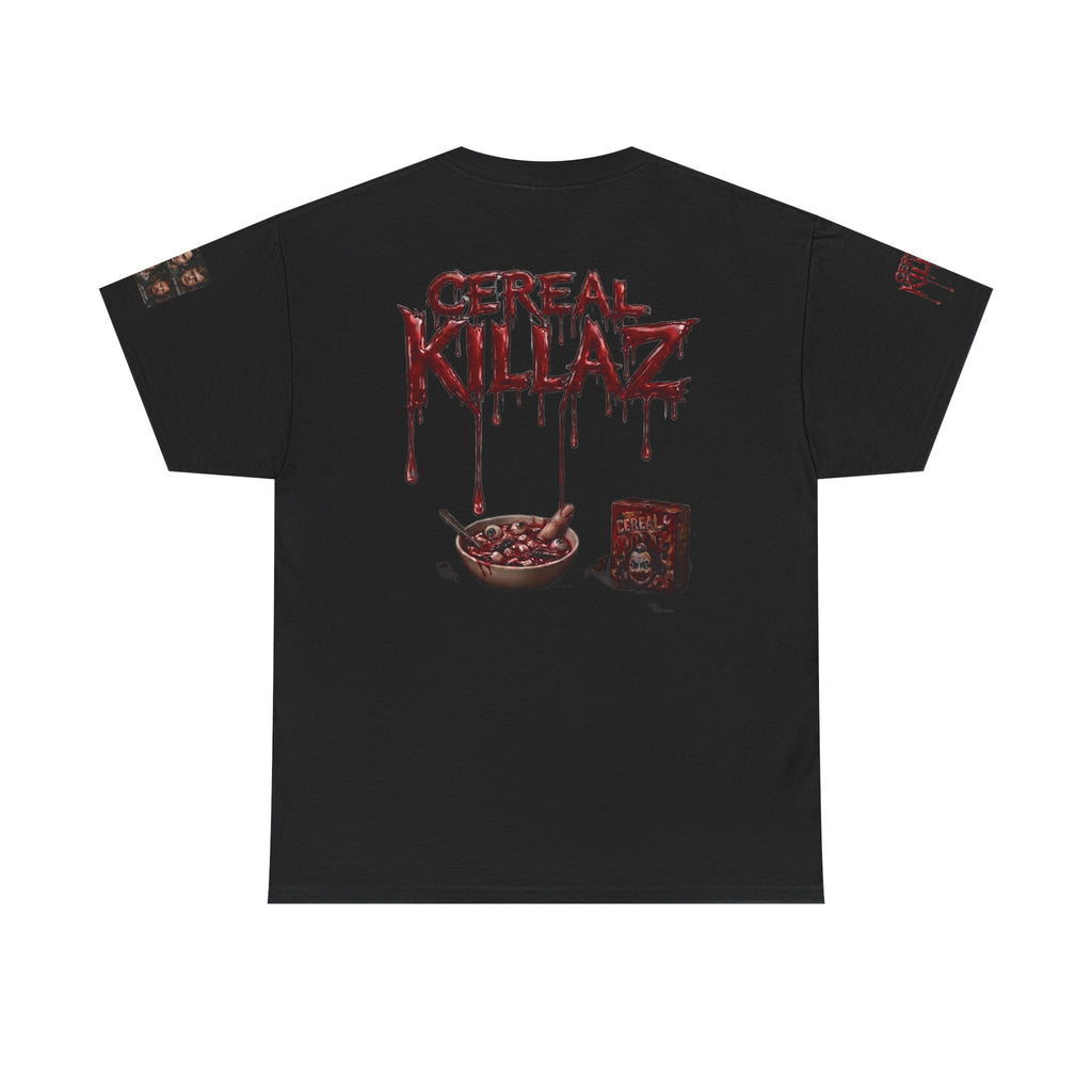 CEREAL KILLAZ™ True Crime Horror Graphic T-Shirt | Gothic Streetwear | NeuroDemonic