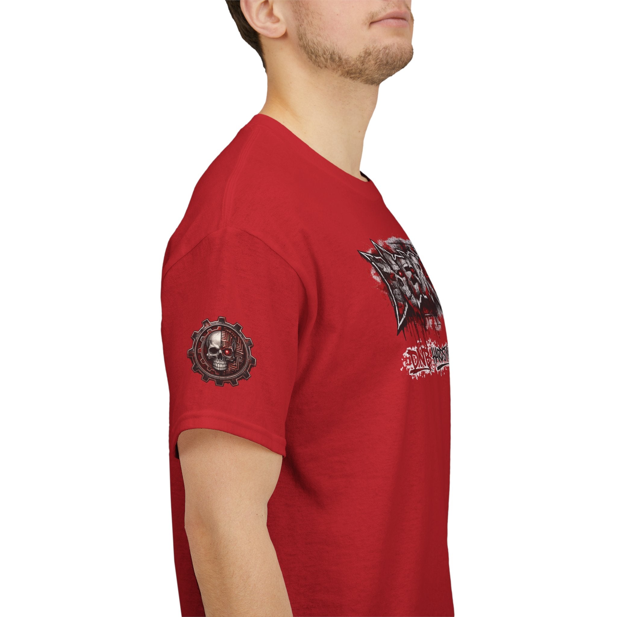 NEURODEMONIC™ Graffiti Skull Pentagram T Shirt | DNB Hardstyle Jungle Techno Trapcore Metalcore Streetwear |Skull Tee — Gildan Graphic Shirt