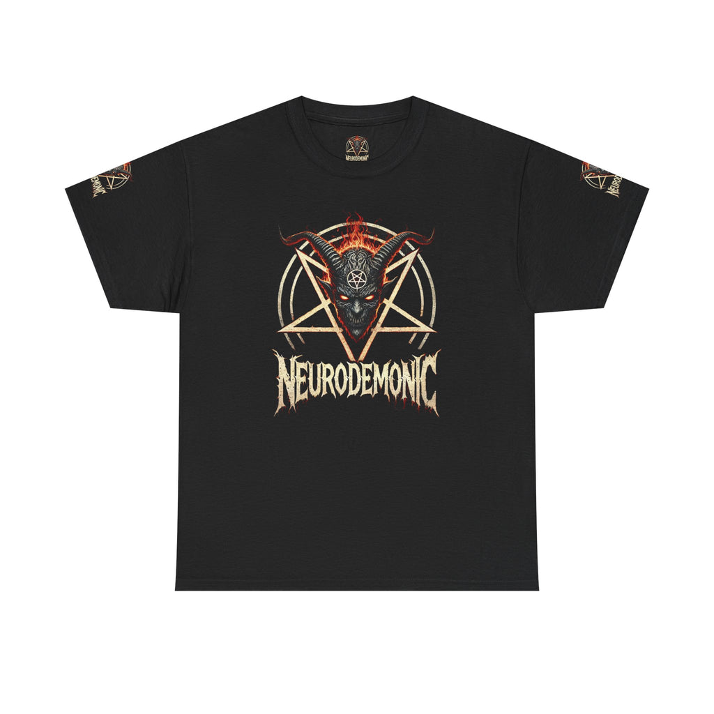 NeuroDemonic Baphomet Pentagram T-Shirt – Heavy Metal Streetwear Edition