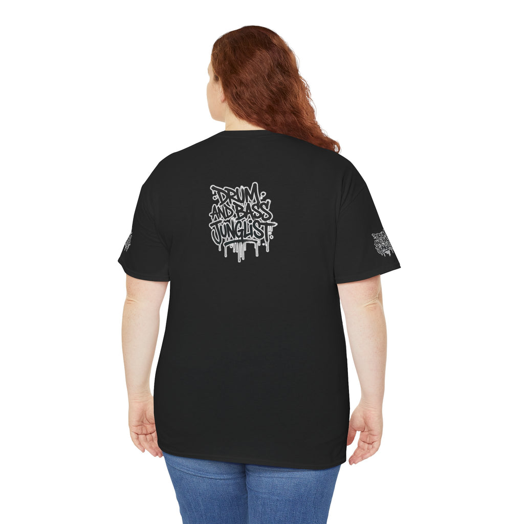 Junglist Militia™ Since 1996 | Drum & Bass Junglist Graffiti Gildan Premium Cotton T-Shirt | NeuroDemonic Records Official Streetwear | 10 Colors