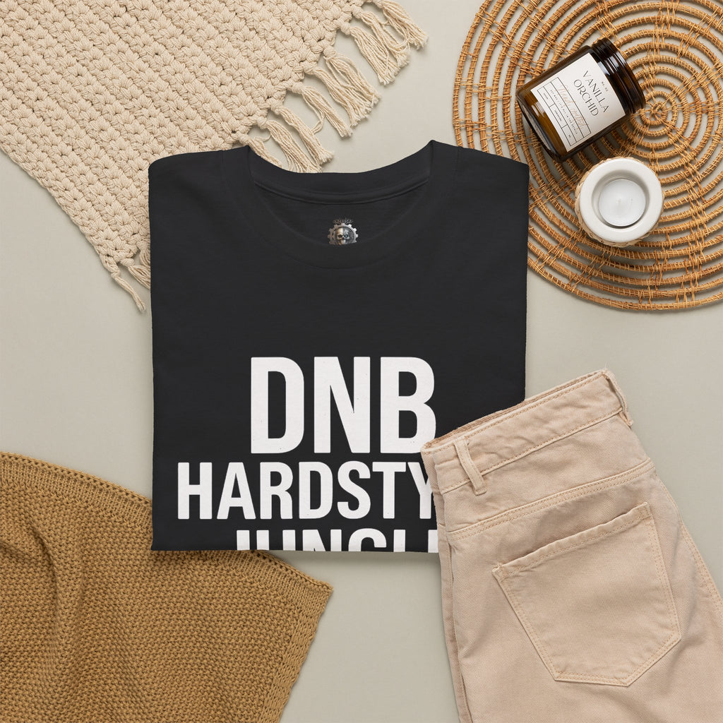 NeuroDemonic Electronic Music Genres T-Shirt — DNB Hardstyle Jungle Techno Graphic Tee