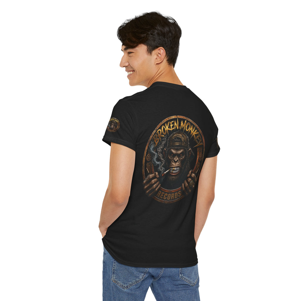 Broken Monkey Records Premium Heavy Drum & Bass T-Shirt | Neurofunk • Jump Up • Jungle • DJ Streetwear