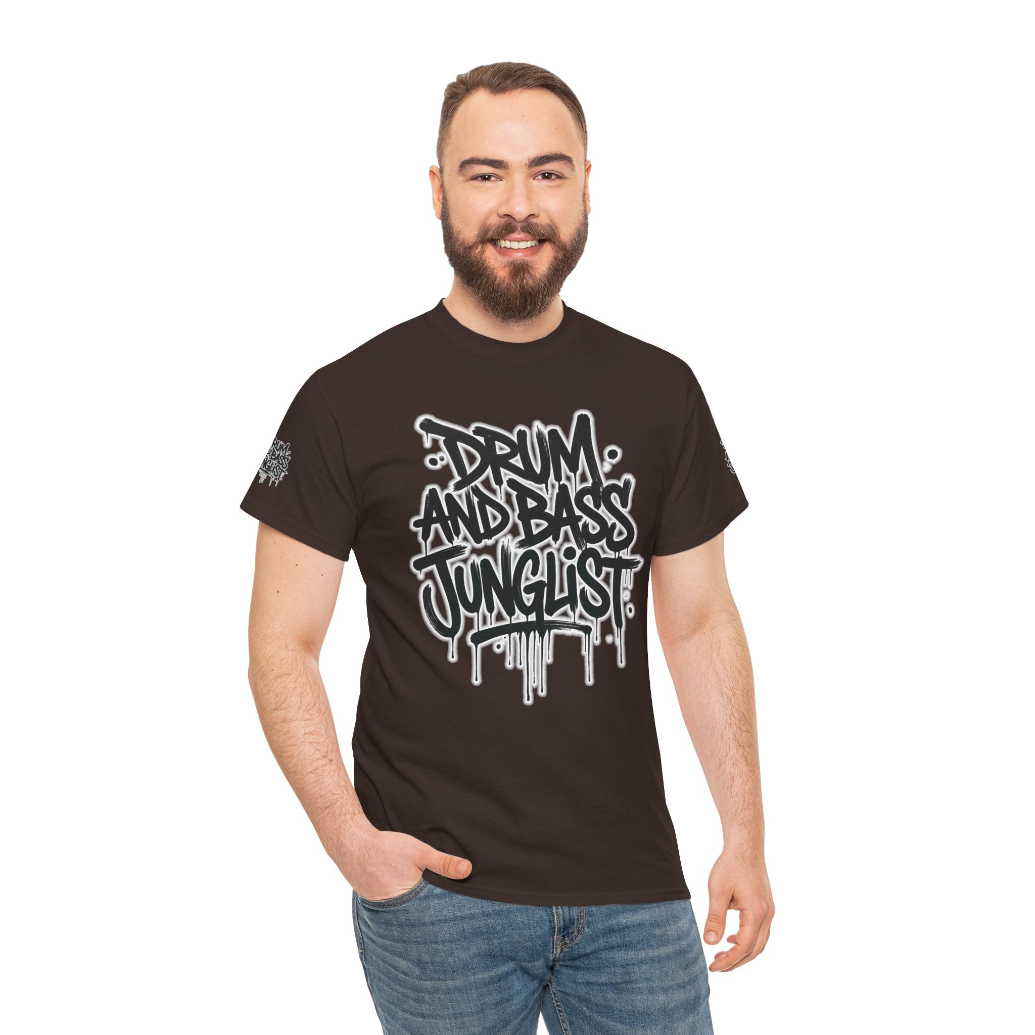Junglist Militia™ Since 1996 | Drum & Bass Junglist Graffiti Gildan Premium Cotton T-Shirt | NeuroDemonic Records Official Streetwear | 10 Colors