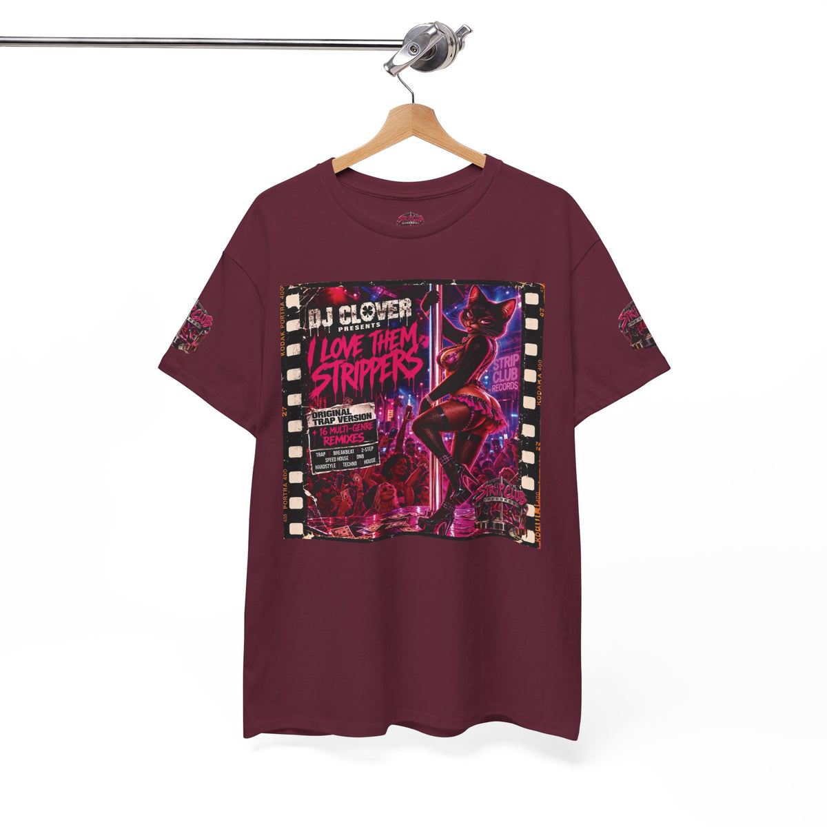 DJ Clover Presents “I Love Them Strippers” - Strip Club Records Official Album T-Shirt
