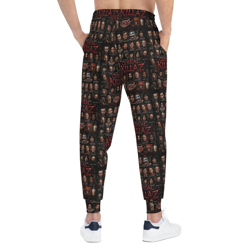 CEREAL KILLAZ Unisex All-Over Print Joggers | True Crime Horror Streetwear Sweatpants