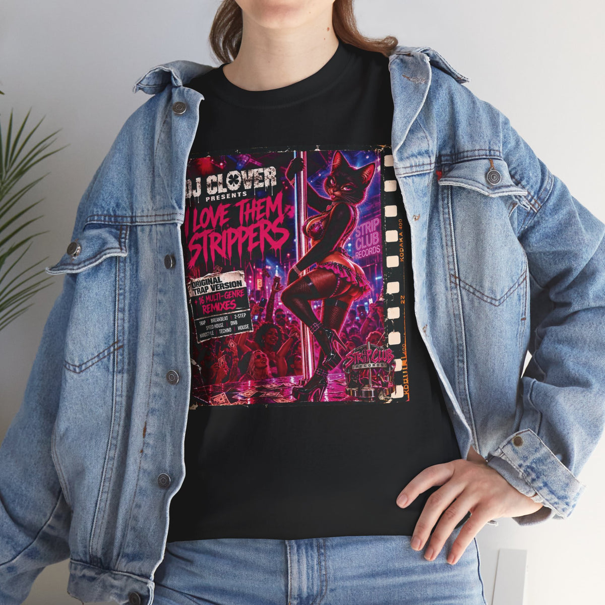 DJ Clover Presents “I Love Them Strippers” - Strip Club Records Official Album T-Shirt