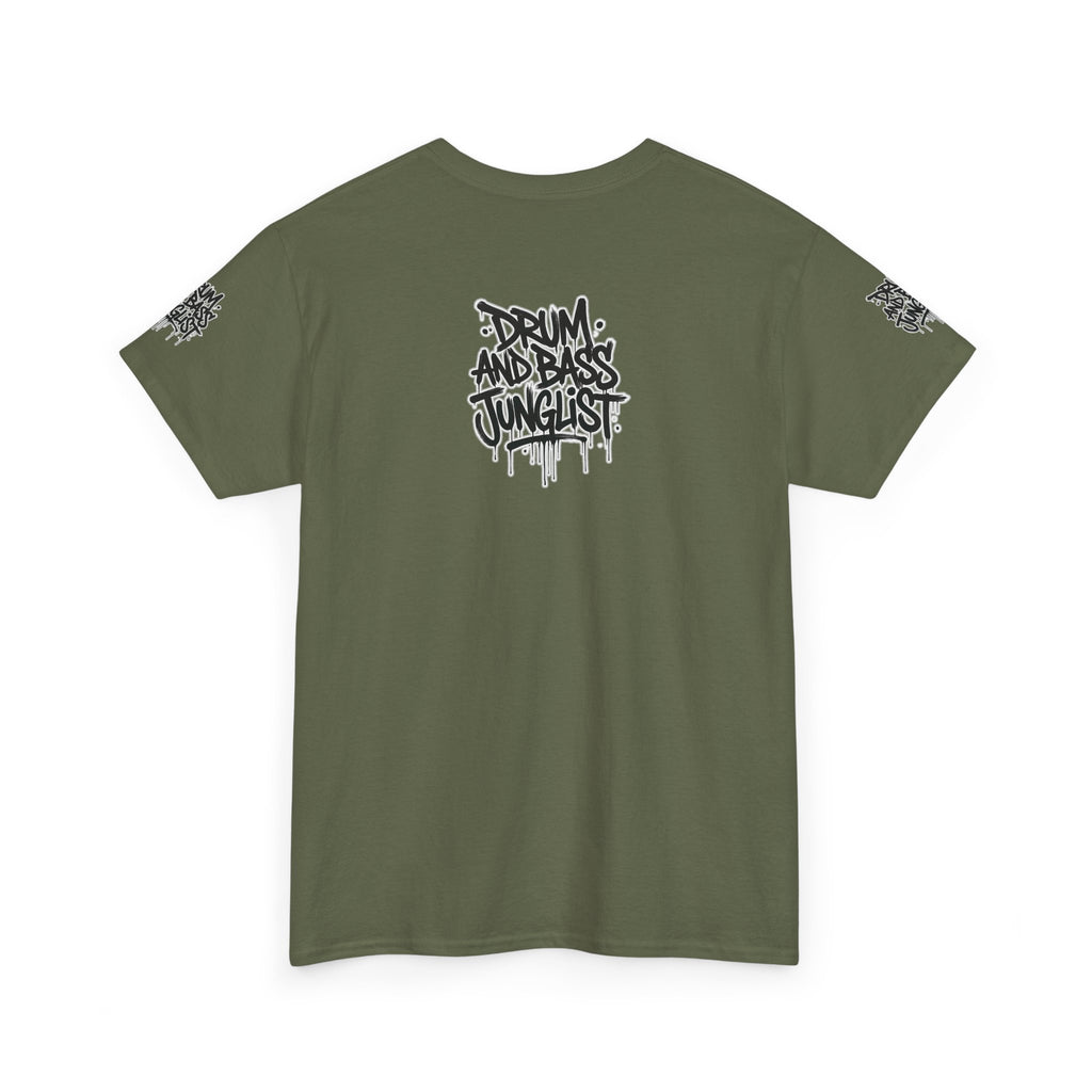 Junglist Militia™ Since 1996 | Drum & Bass Junglist Graffiti Gildan Premium Cotton T-Shirt | NeuroDemonic Records Official Streetwear | 10 Colors