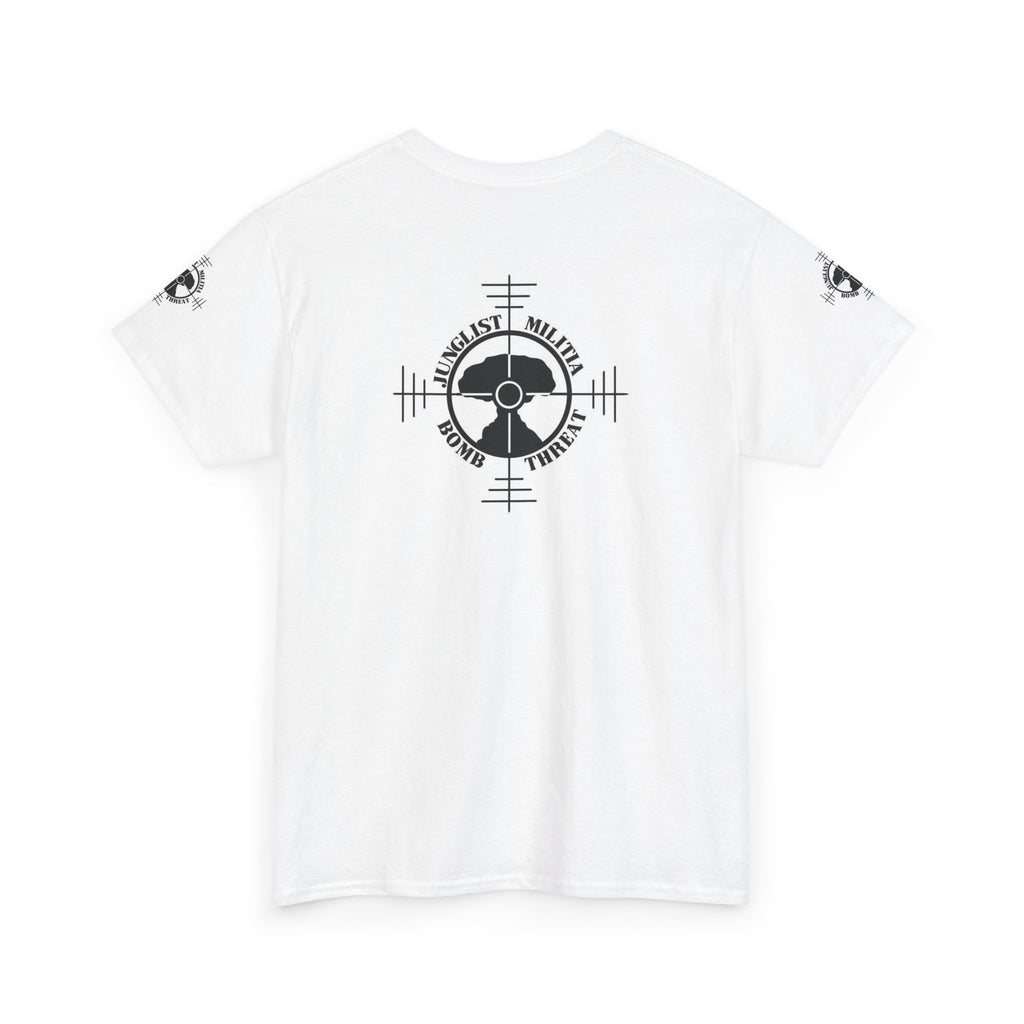 1st Gen Junglist Militia Bomb Threat Logo Unisex Heavy Cotton Tee