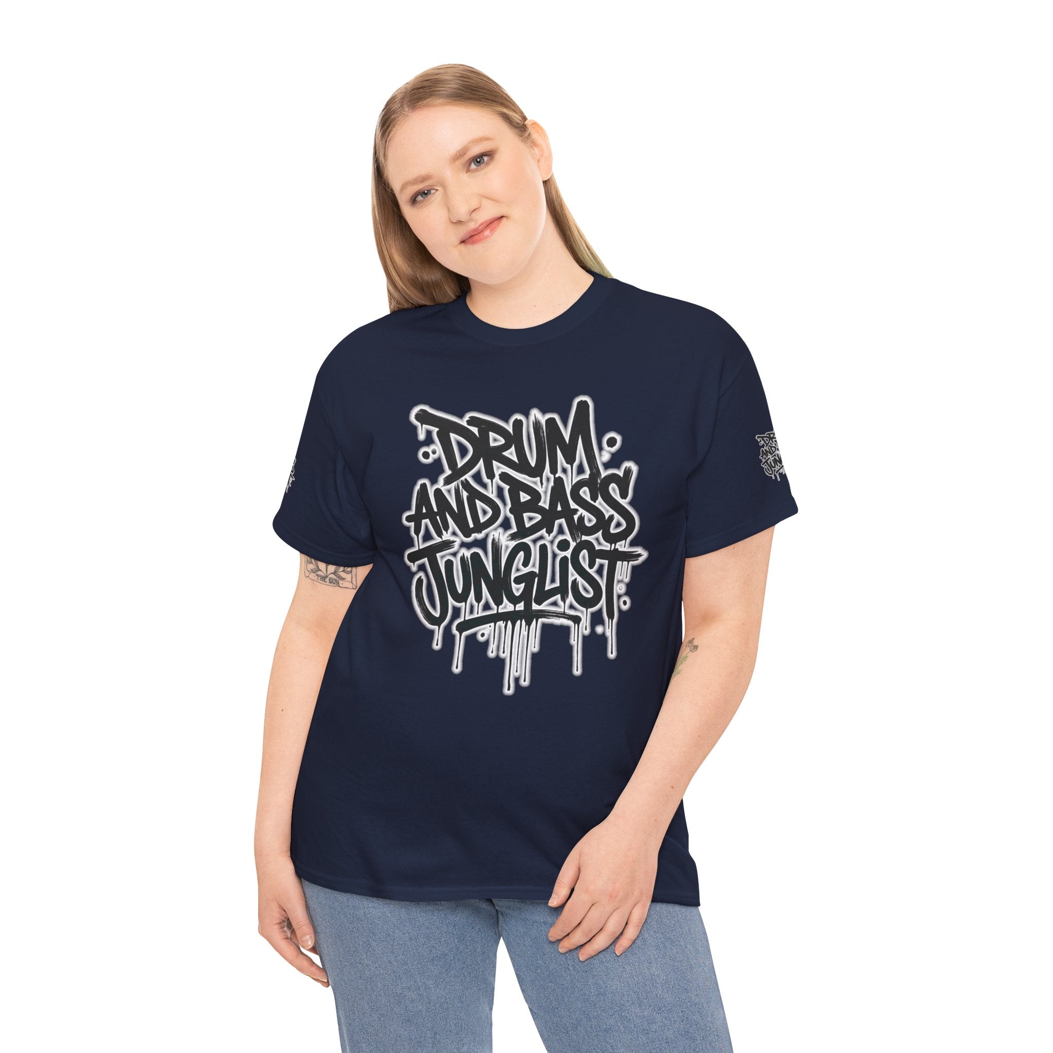 Junglist Militia™ Since 1996 | Drum & Bass Junglist Graffiti Gildan Premium Cotton T-Shirt | NeuroDemonic Records Official Streetwear | 10 Colors