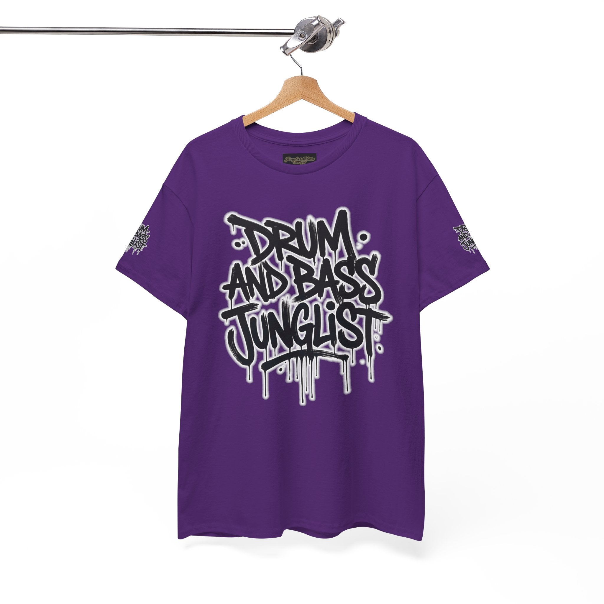 Junglist Militia™ Since 1996 | Drum & Bass Junglist Graffiti Gildan Premium Cotton T-Shirt | NeuroDemonic Records Official Streetwear | 10 Colors