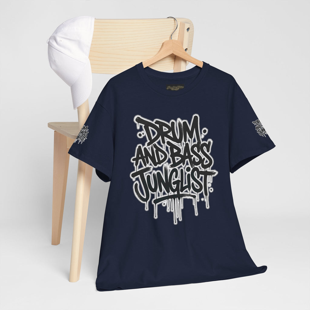 Junglist Militia™ Since 1996 | Drum & Bass Junglist Graffiti Gildan Premium Cotton T-Shirt | NeuroDemonic Records Official Streetwear | 10 Colors