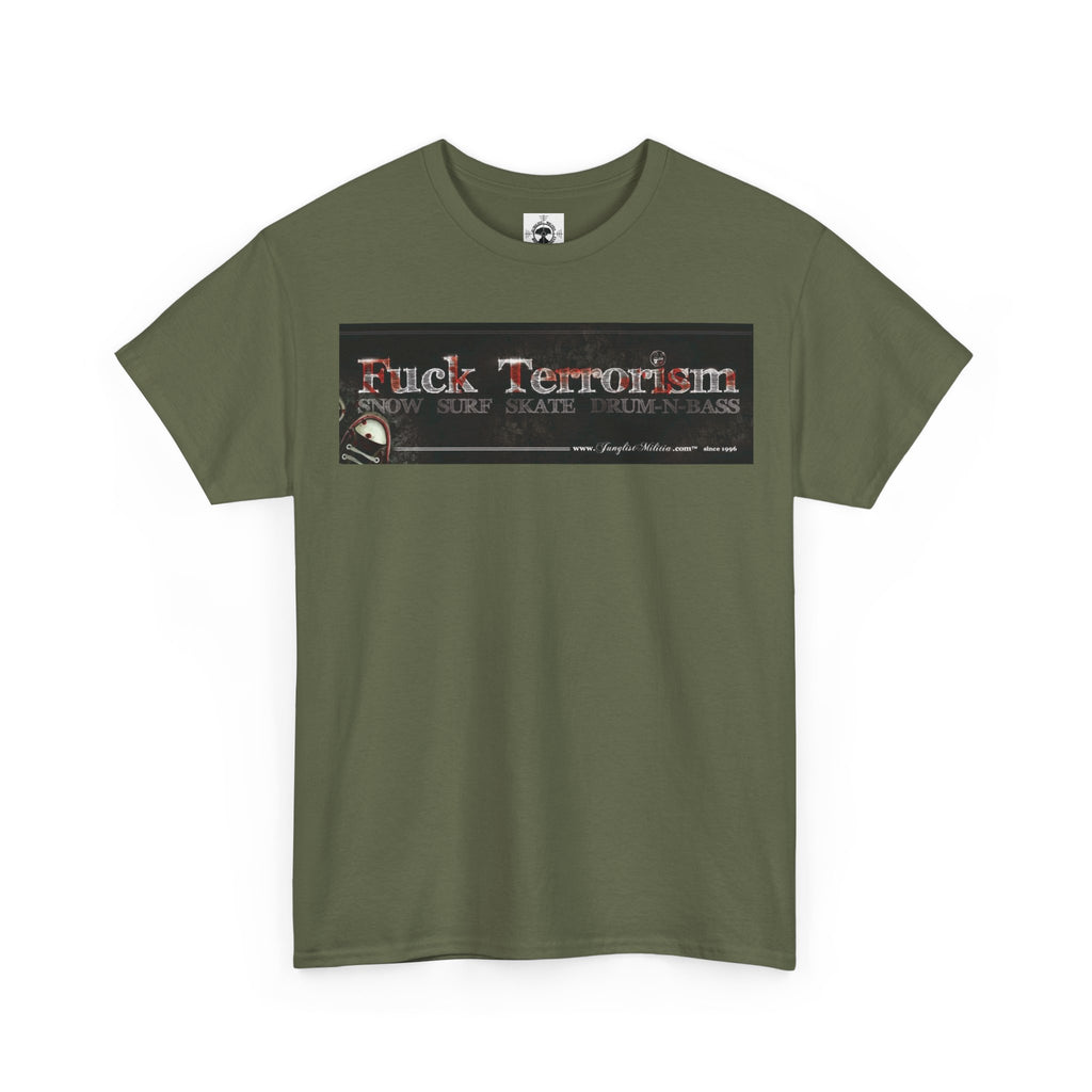Fuck Terrorism - 1st gen logo - Junglist Militia Since 1996