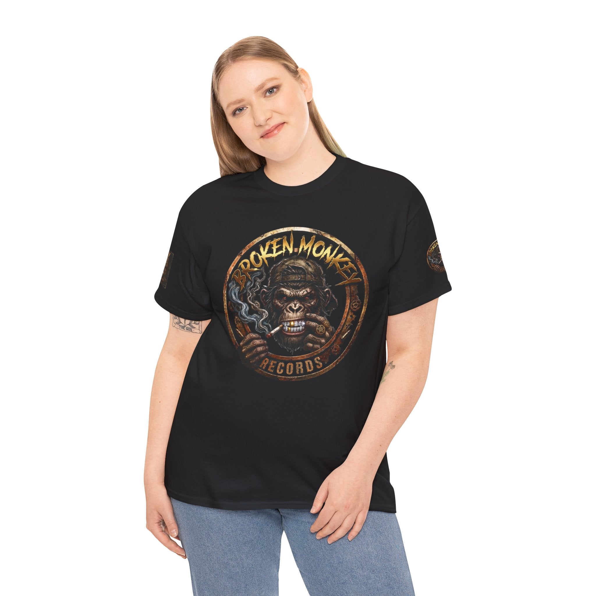 Broken Monkey Records Premium Heavy Drum & Bass T-Shirt | Neurofunk • Jump Up • Jungle • DJ Streetwear
