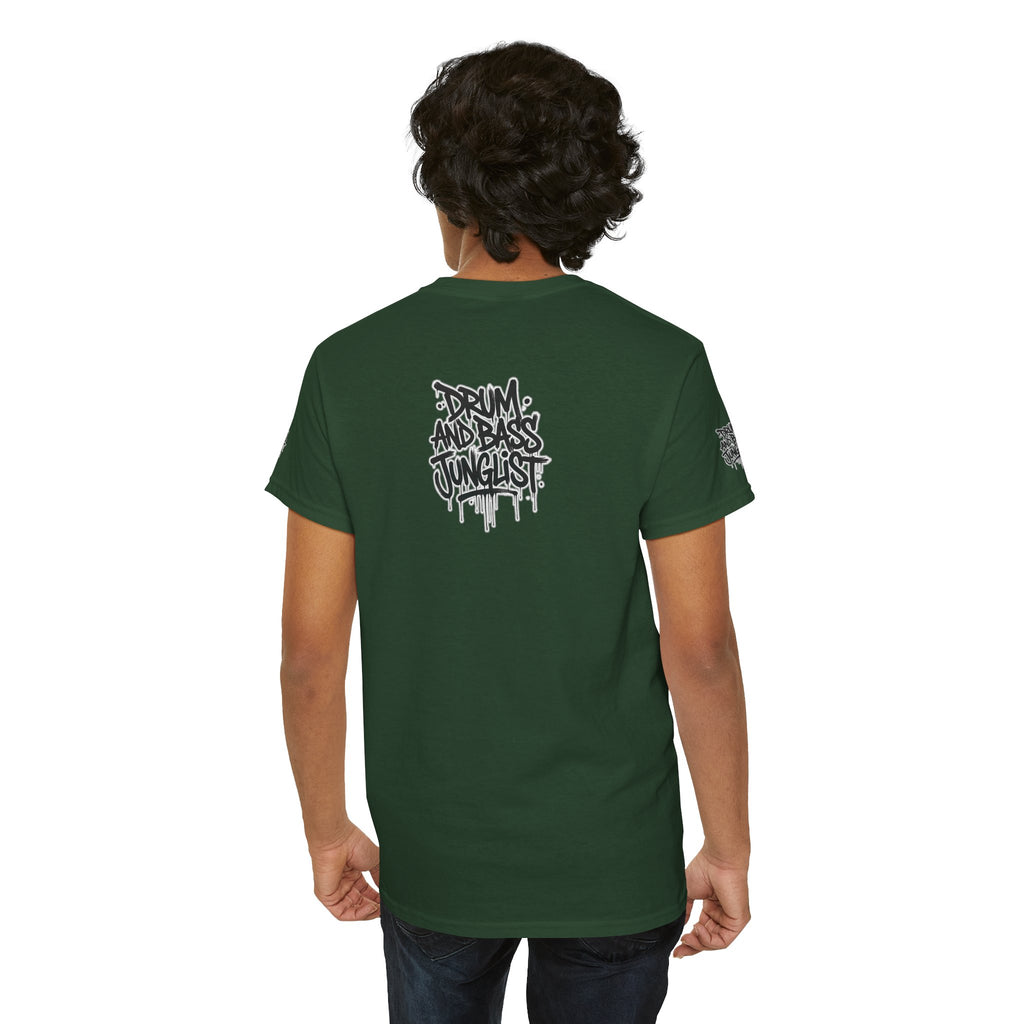 Junglist Militia™ Since 1996 | Drum & Bass Junglist Graffiti Gildan Premium Cotton T-Shirt | NeuroDemonic Records Official Streetwear | 10 Colors